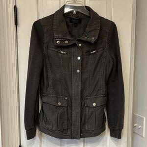 CoffeeShop Women's Dark Gray Utility Jacket